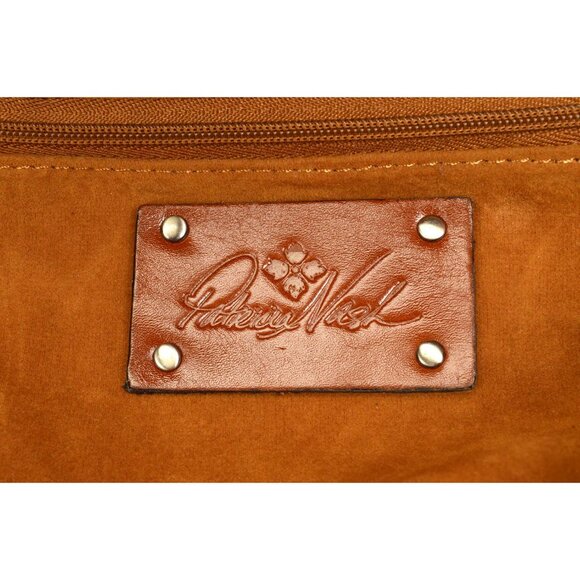 PATRICIA NASH OSSI WOVEN SATCHEL BLACK (SHOULDER STRAP ADDED) - Picture 4 of 15